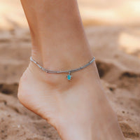 Double Chain Turtle Anklet Gallery Thumbnail