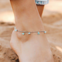 Dangling Gem Chain Anklet Gallery Thumbnail