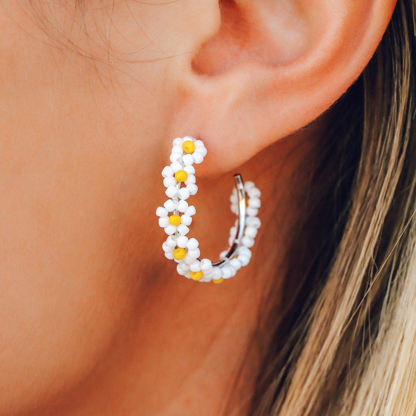 Belinda Flower Hoop Earrings – Several Miles