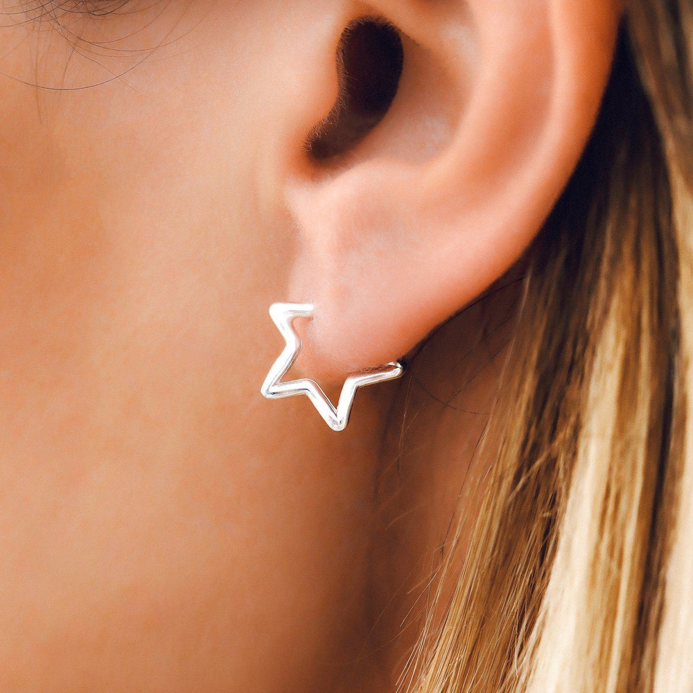 Seeing Stars Hoop Earrings 2