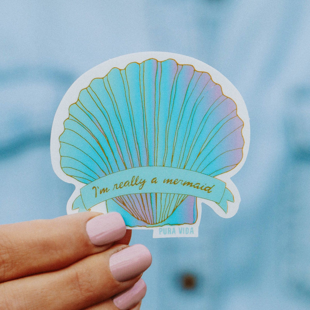 Mermaid Shell Sticker 2