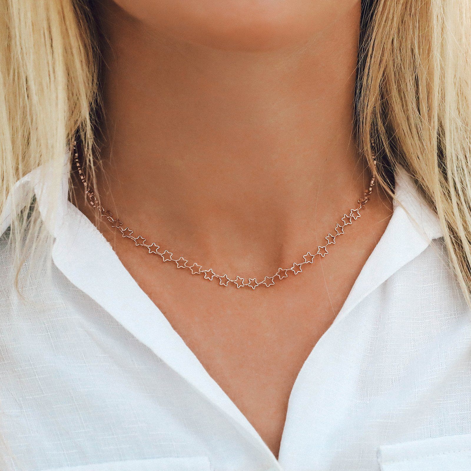 Star Choker Necklace | En Route Jewelry