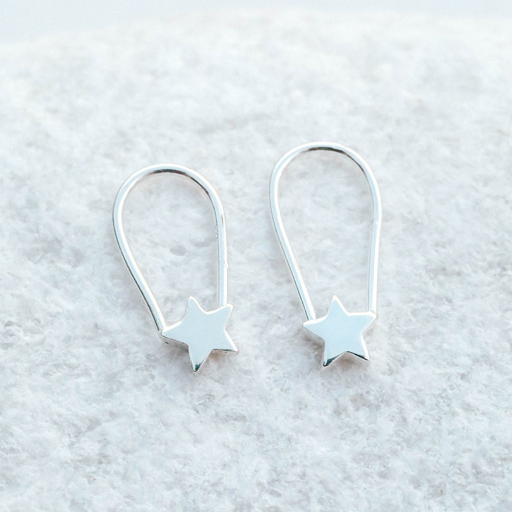 Star Safety Pin Earrings 4