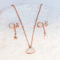 Saturn Necklace & Earring Set Gallery Thumbnail