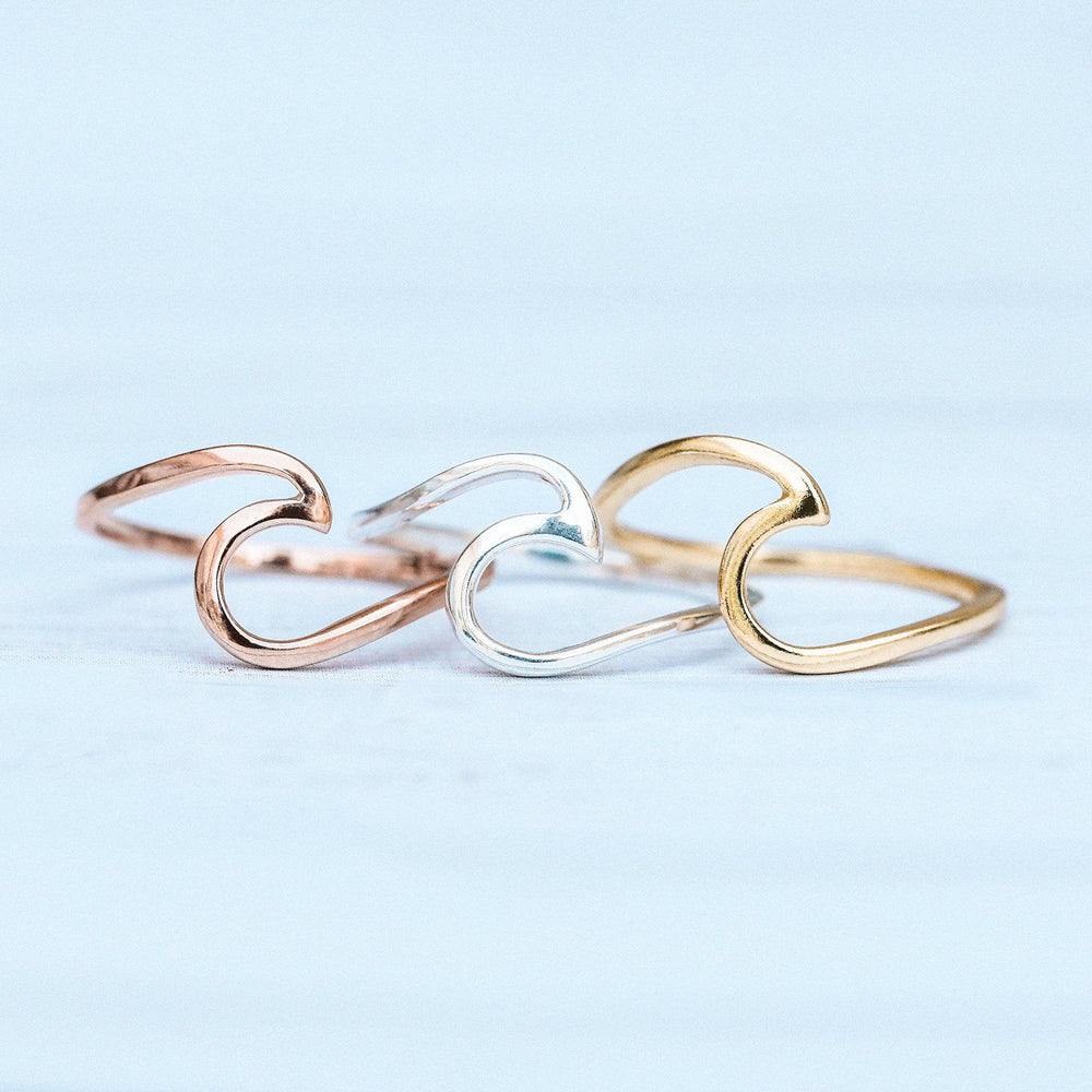 5-pack Rings - Gold-colored/blue - Ladies