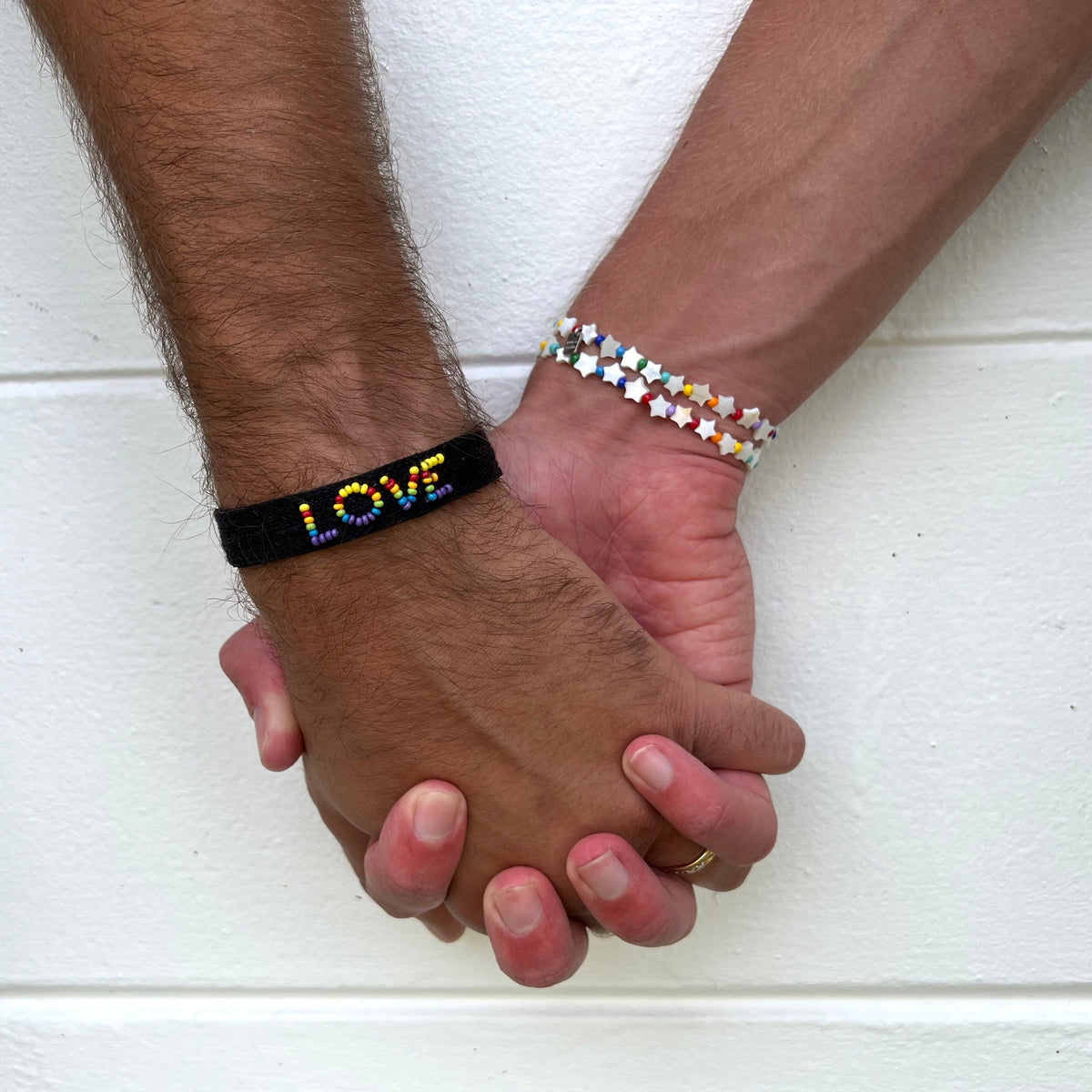 Woven Seed Bead Love Bracelet