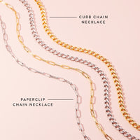 Harper Paperclip Chain Necklace Gallery Thumbnail