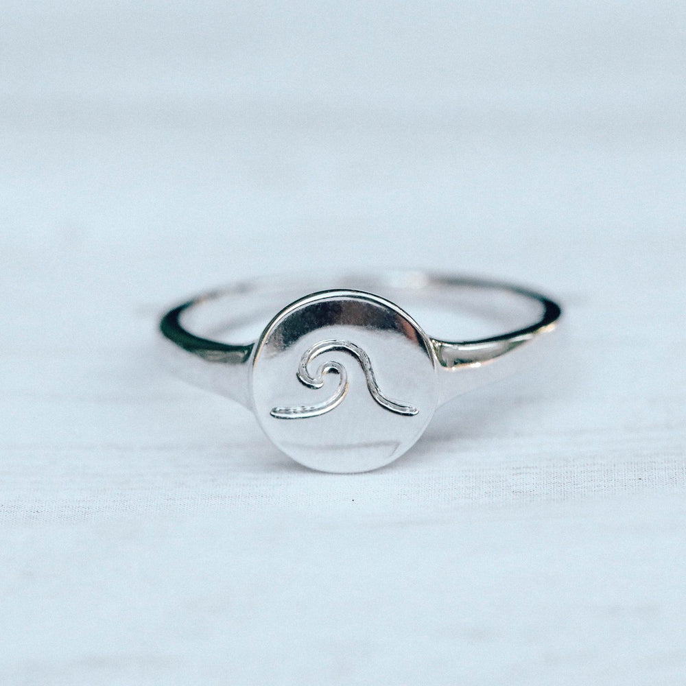 Wave Coin Ring 5