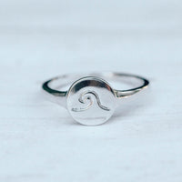 Wave Coin Ring Gallery Thumbnail