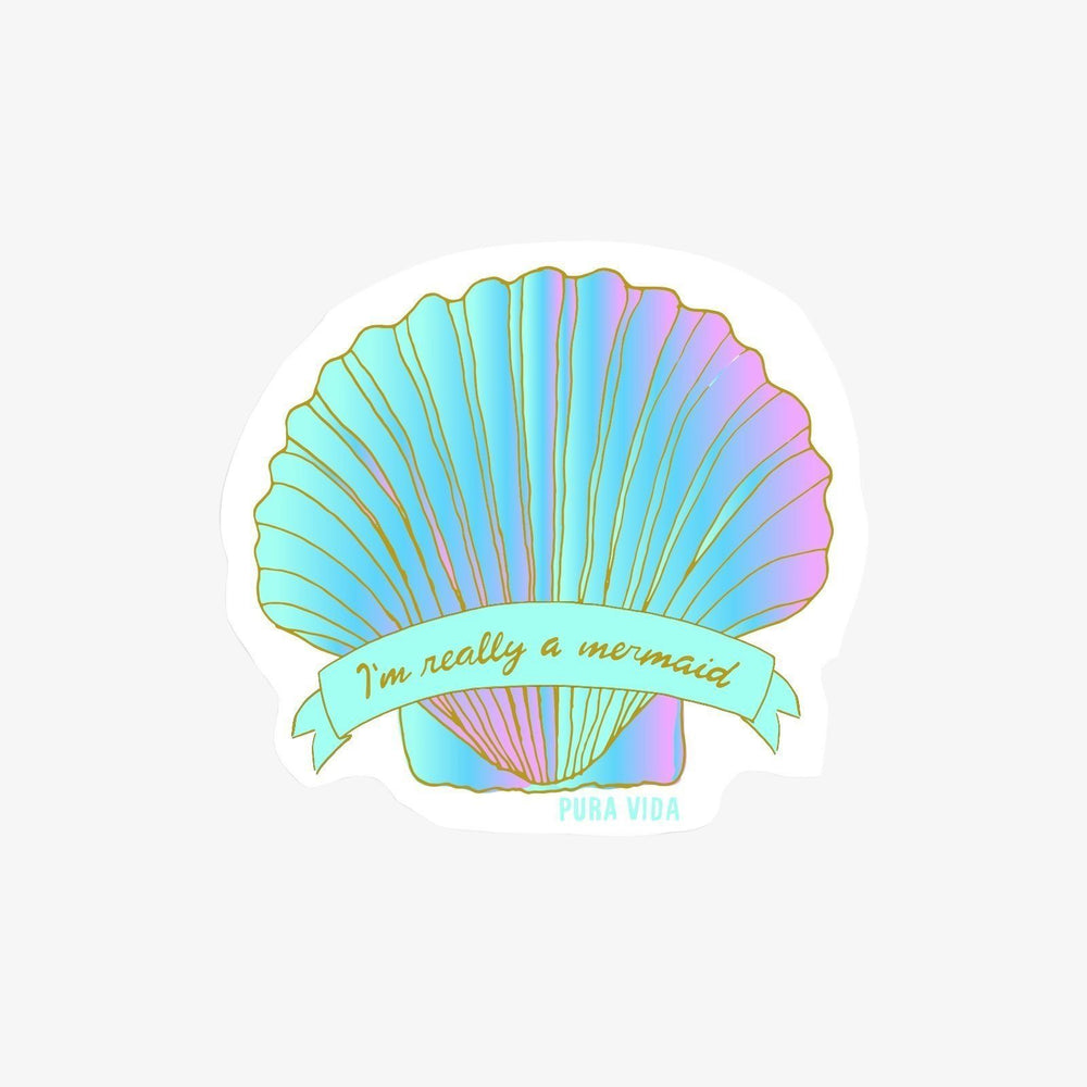 Mermaid Shell Sticker 1