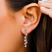 Pearl Chain Wrap Earrings Gallery Thumbnail
