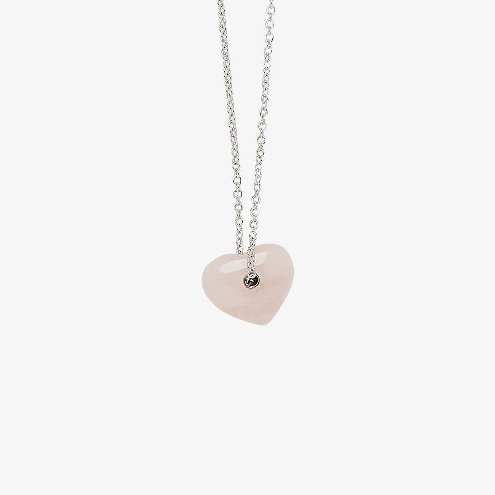 Rose Quartz Heart Necklace 1