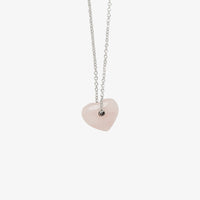 Rose Quartz Heart Necklace Gallery Thumbnail