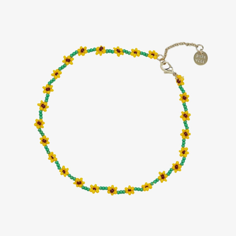 Sunflower Seed Bead Anklet