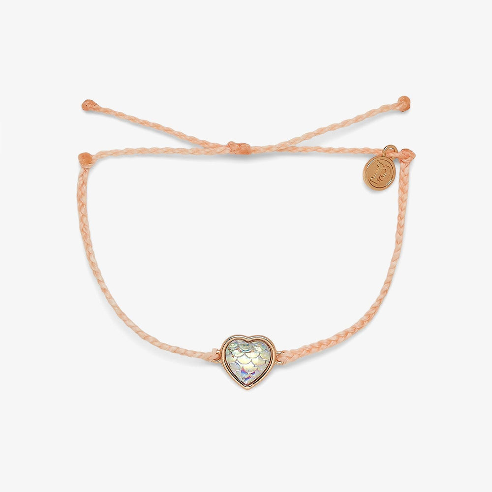 Blush Mermaid Heart Charm Bracelet 1