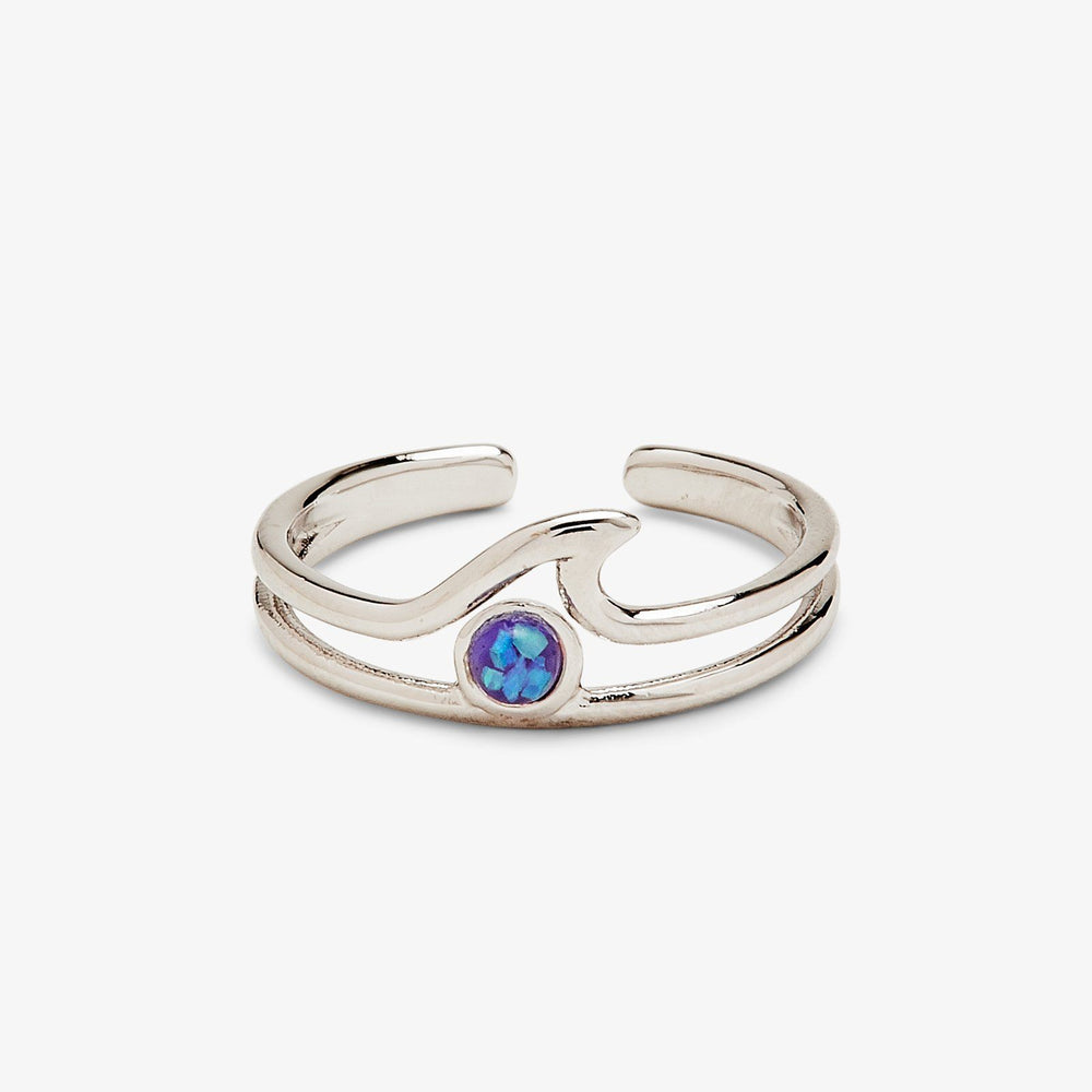 Opal Wave Toe Ring 1