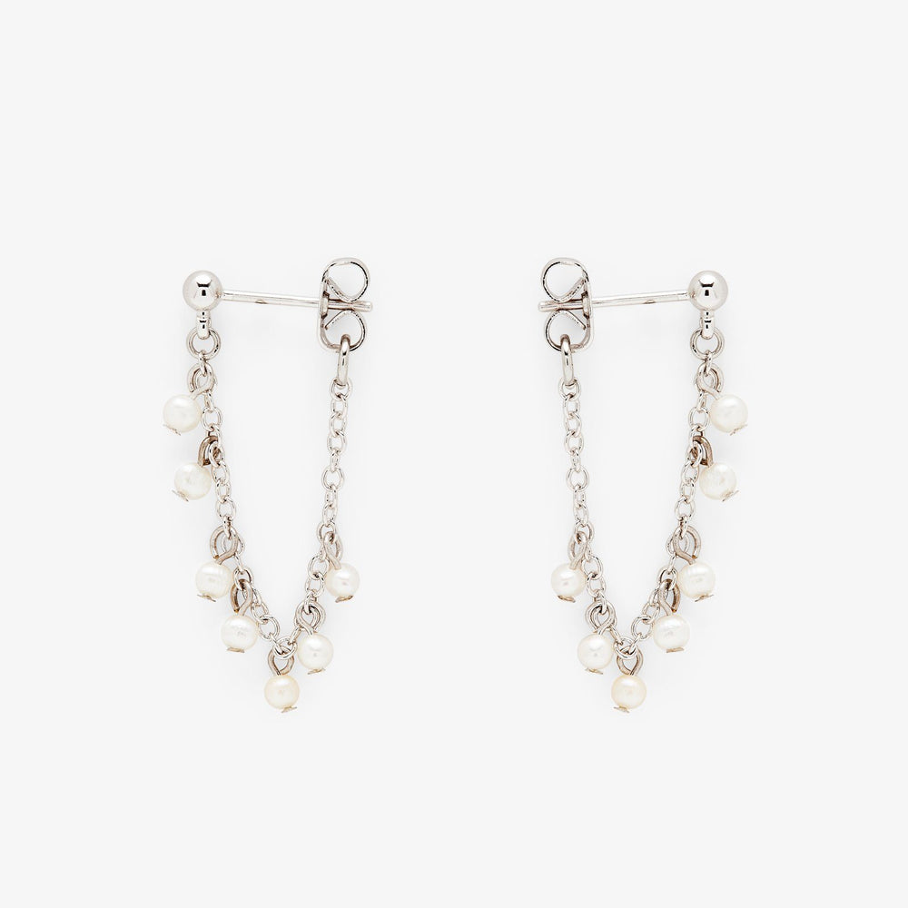 Pearl Chain Wrap Earrings 2
