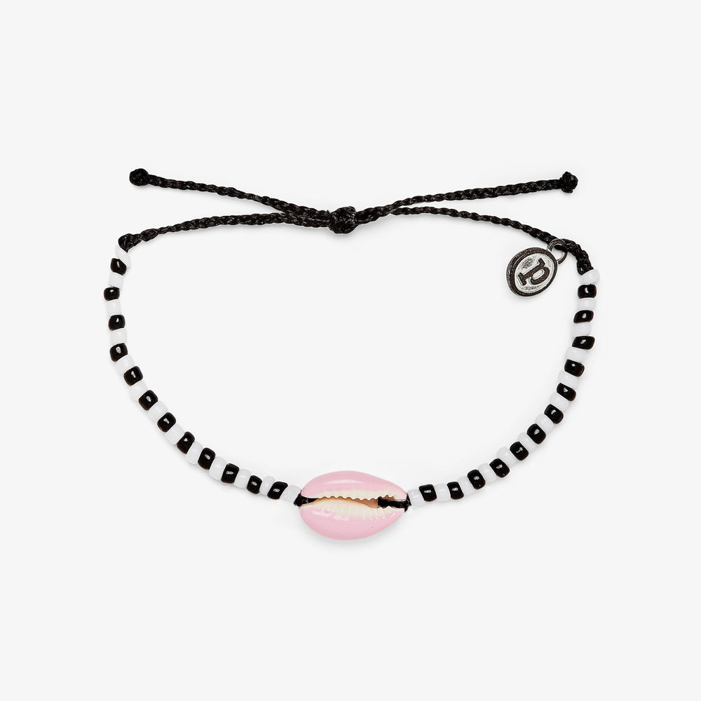 Pink Cowrie Seed Bead Bracelet 1